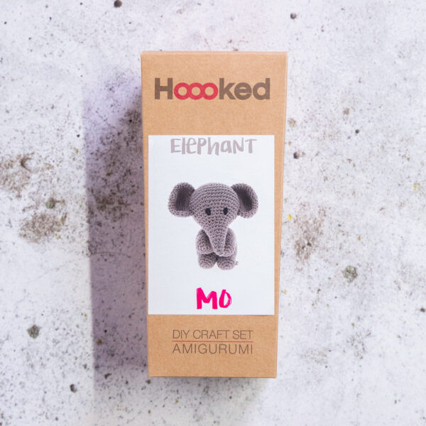 Hoooked Elephant Mo Taupe DIY Kit