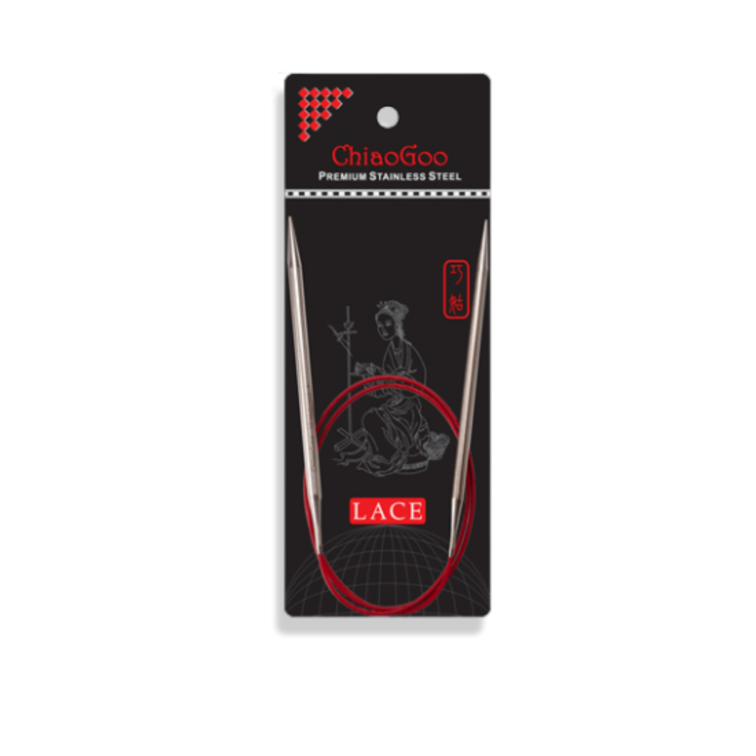 ChiaoGoo Red Lace Rundstickor