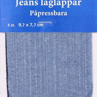 JEANSLAGLAPPAR  "TREND" 9,7x7,7 CM 4 ST