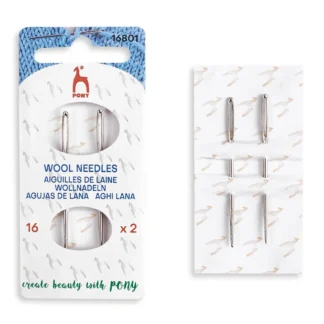 Ullnål med & utan udd