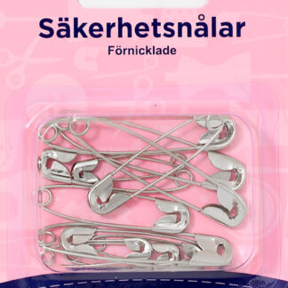 Hemline säkerhetsnålar, sortiment 12 st