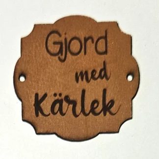 skinnetikett - Gjord med kärlek (större)