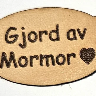 skinnetikett - Gjord av mormor